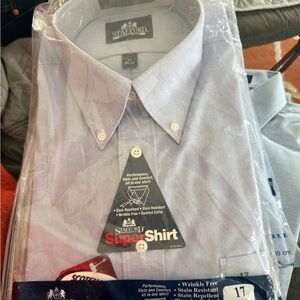 Stafford Men's Blue Dress Shirt